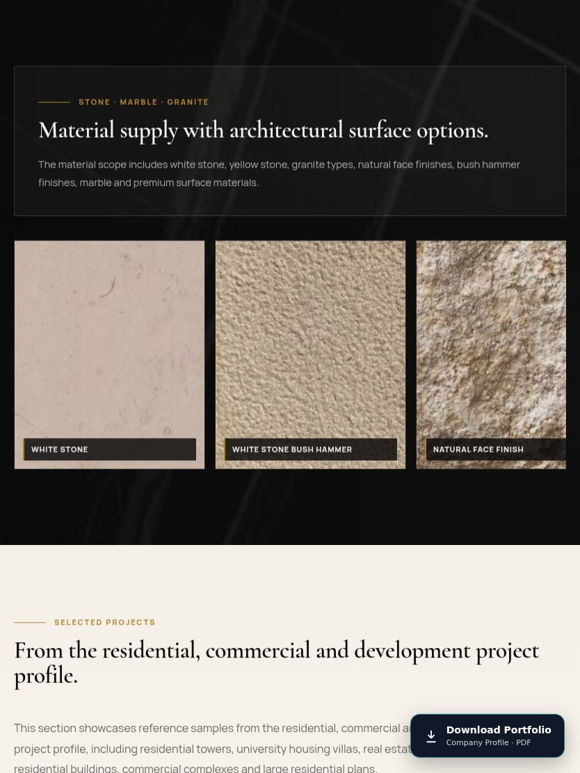 Durrat Al-Ahjar Materials Tablet website screenshot