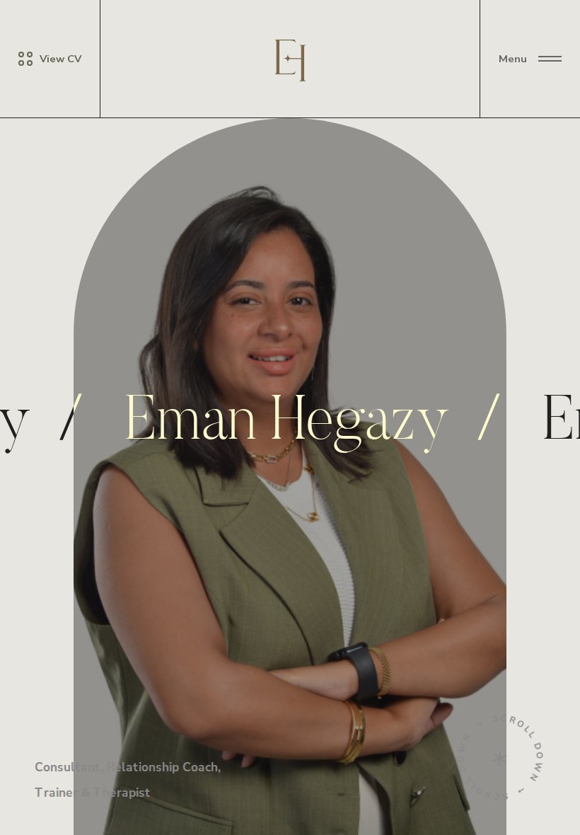 Eman Hegazy Home Tablet website screenshot