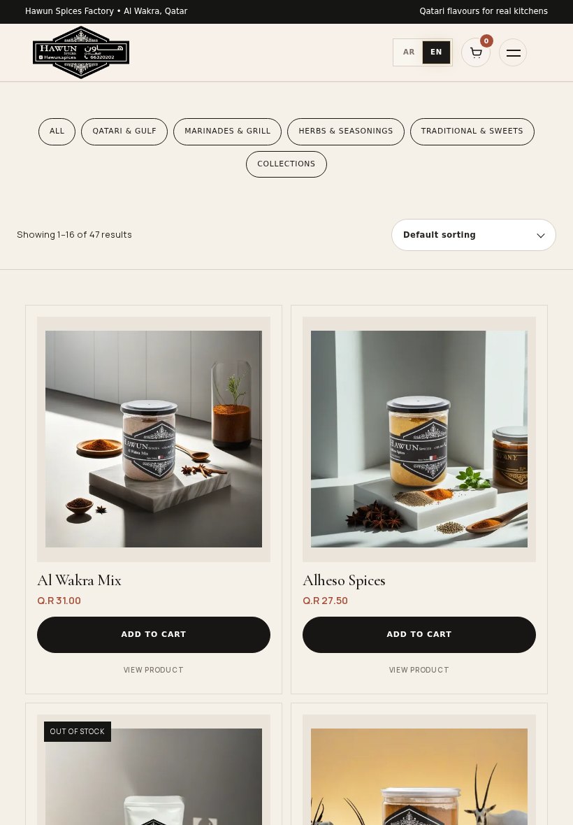 Hawun Shop Tablet website screenshot