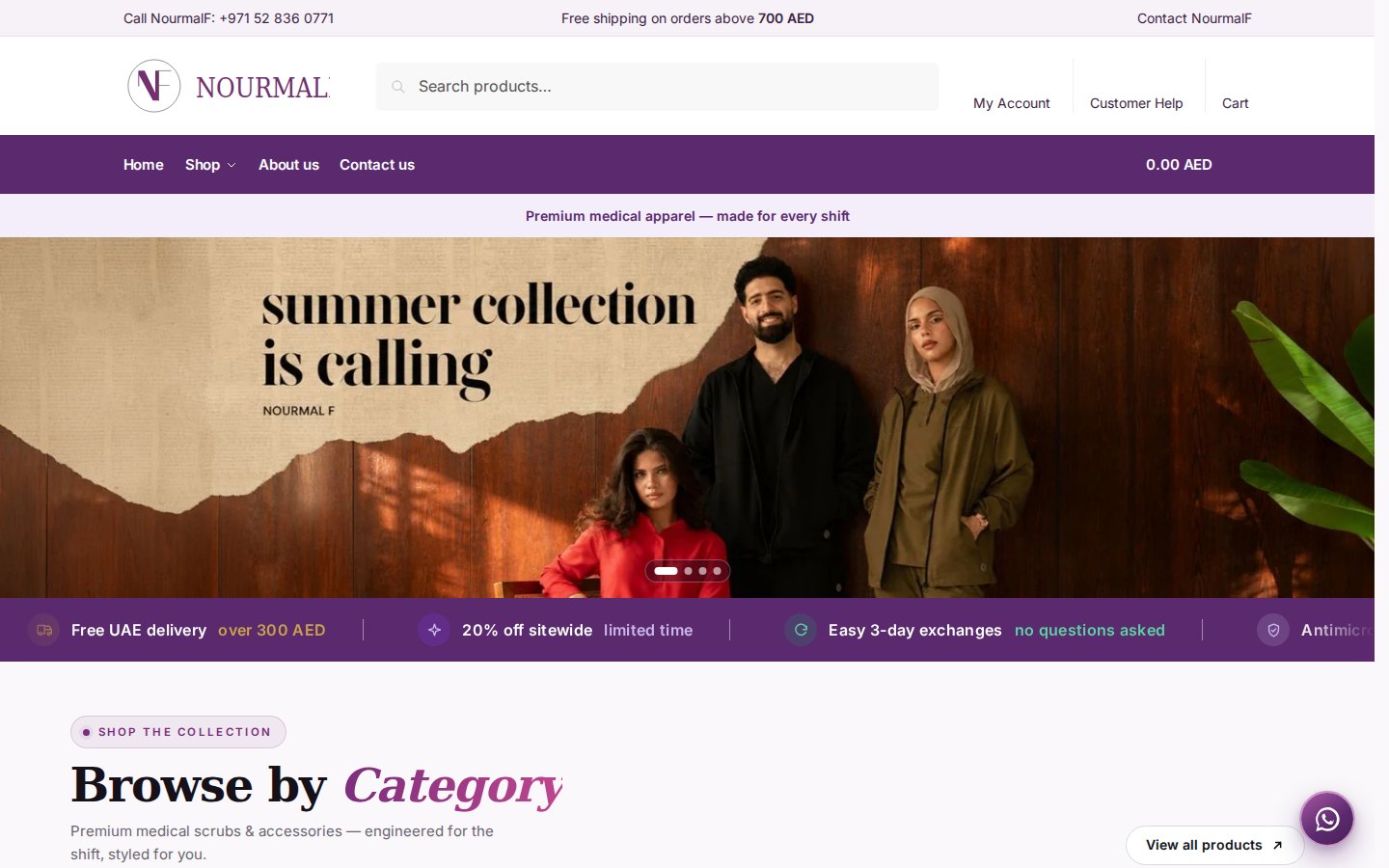 NourmalF website capture