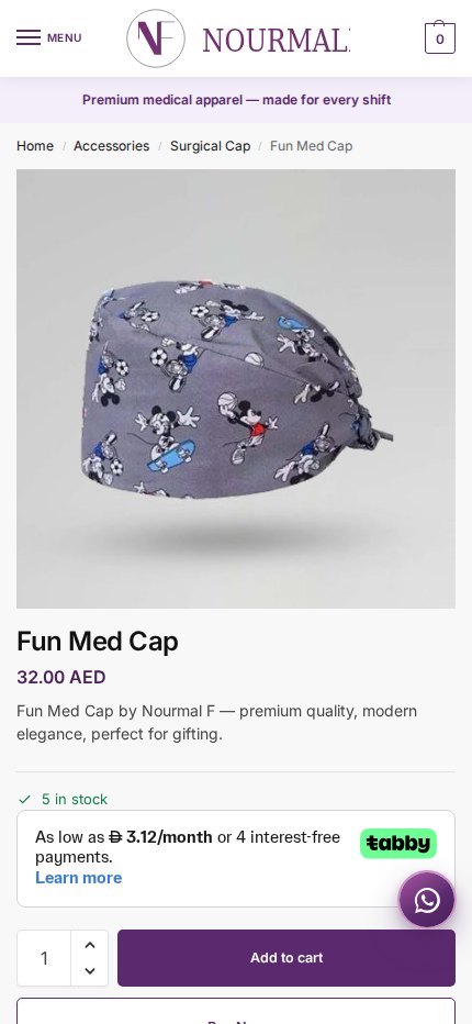NourmalF Product Mobile website screenshot