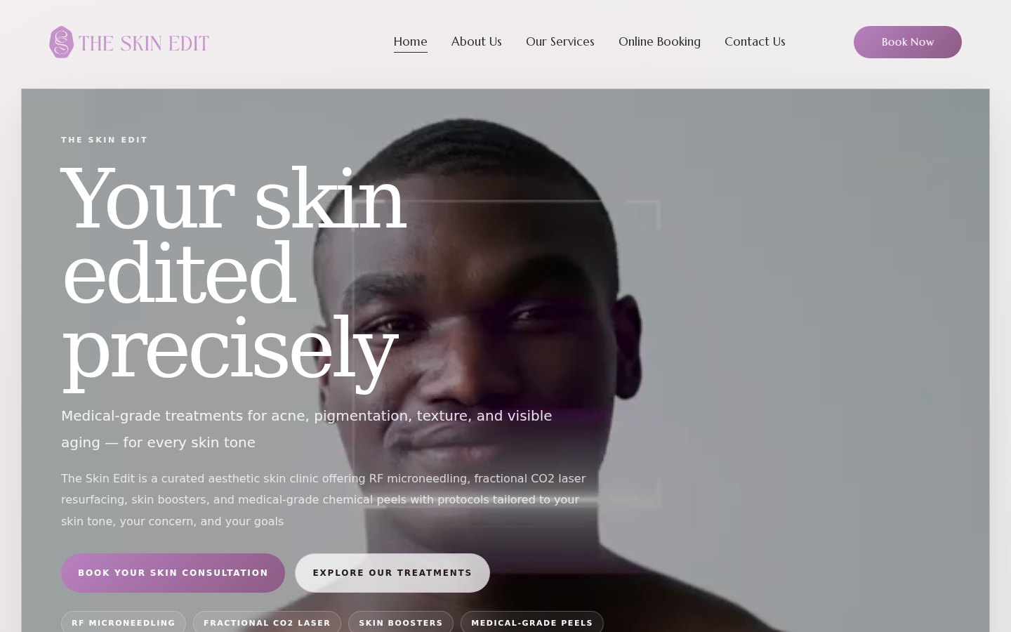 The Skin Edit website capture