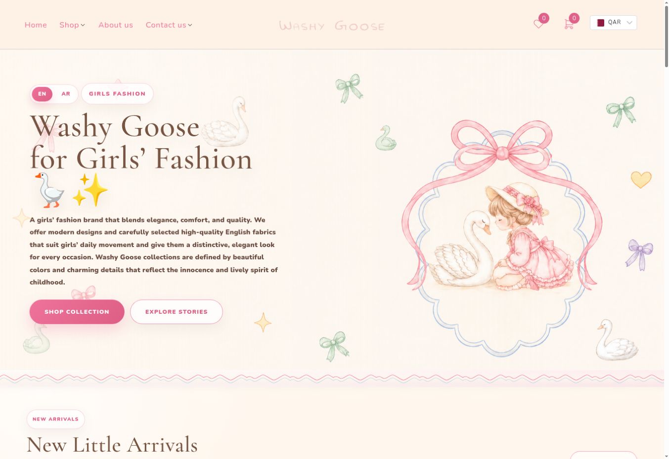 Washy Goose website capture
